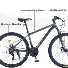 27.5 Inch Wheels 21 Speed Mountain Bike, for Men Women Boys and Girls, Front Suspension,Aluminum Alloy Frame