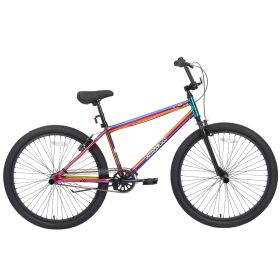 Freestyle Kids Bike Double Disc Brakes 26 Inch Single Speed Children's Bicycle for Boys Girls Age 12+ Years