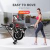 Indoor Stationary Cycling Exercise Bike with Phone Bracket Heavy Flywheel and LCD Monitor Home Gym