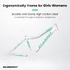 A24208 24 Inch Mountain Bike, 21-Speed V-Brake, Front Suspension, Carbon Steel Frame Mountain Bike For Teenagers Girls Women Bicycles