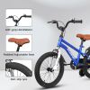 A16114 Kids Bike 16 inch for Boys & Girls with Training Wheels, Freestyle Kids' Bicycle with fender.