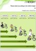 FKZNPJ 18 inch sporty kids bike with training wheels and stand Adjustable saddle Suitable for boys and girls aged 5-10 years tall Height 39-49 inches